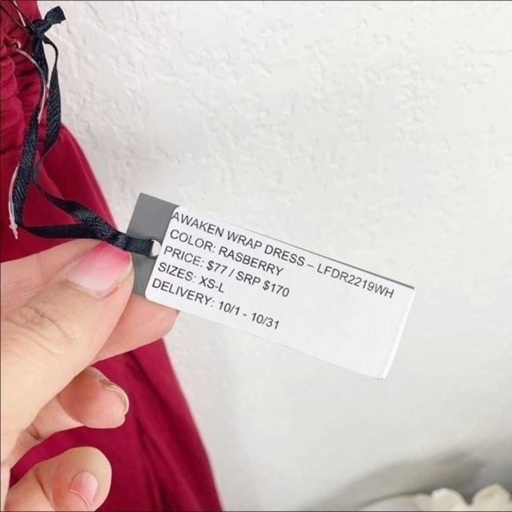 NWT NEW Lovers + Friends Maxi Dress Raspberry Pink Revolve Size Small S - Picture 4 of 4